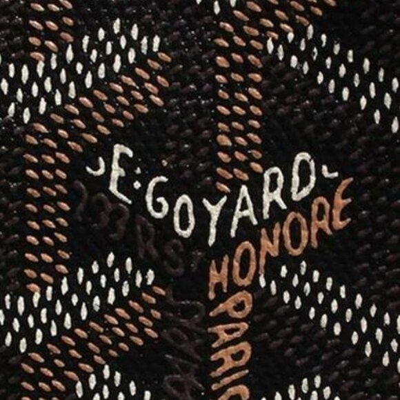 Authentic Goyard Goyardine Saint Louis PM Black Brown Shoulder Tote Bag & Pouch - Picture 7 of 16